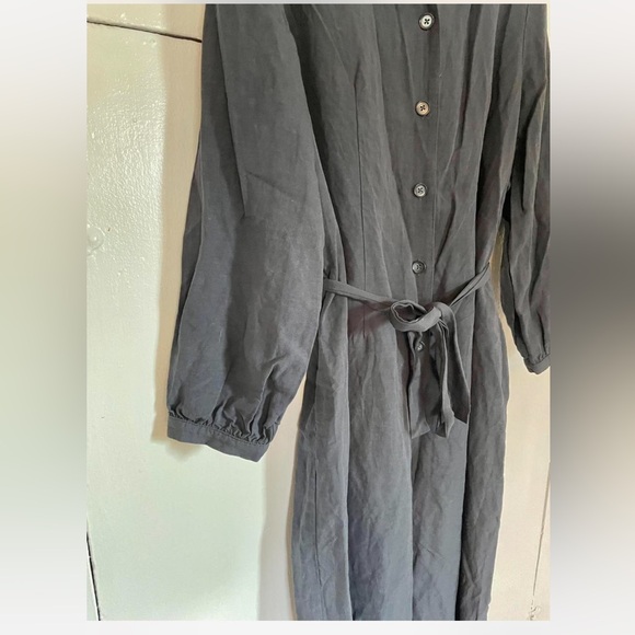 Kordal Black Button-Up Linen Jumpsuit - Picture 2 of 5